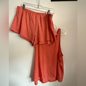 Stars Above Peach/Coral Lounge Pajama Set